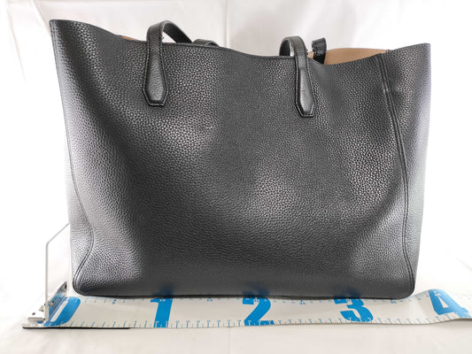 Tory Burch Leather Tote Black Tote Bag