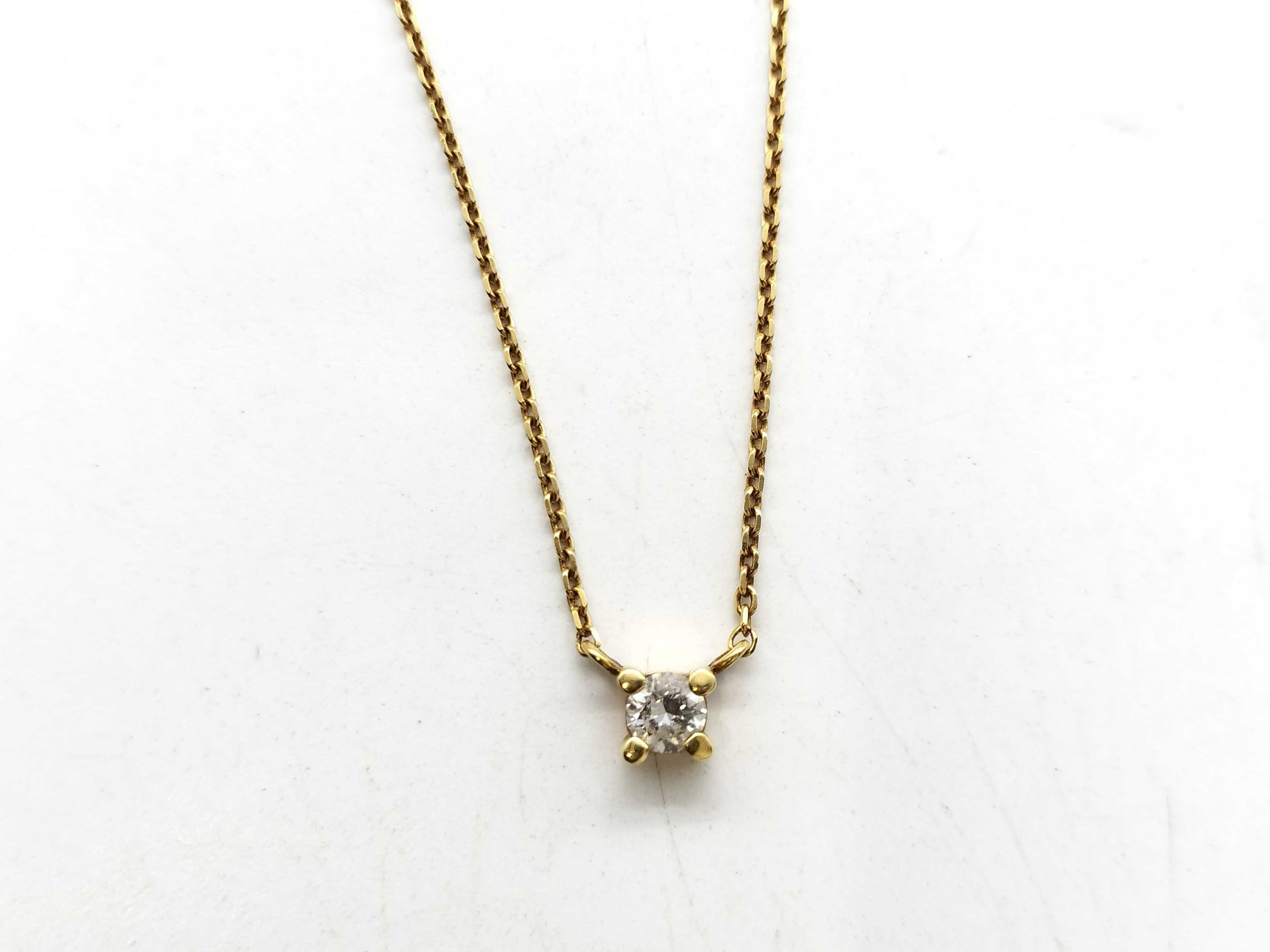 D0.21ct K18 2.6g Necklace 