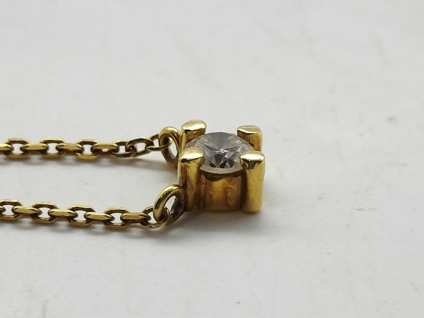 D0.21ct K18 2.6g Necklace 