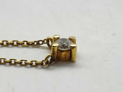 D0.21ct K18 2.6g Necklace 