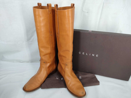 CELINE Camel Long Boots Other Shoes