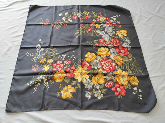 Dior floral scarf