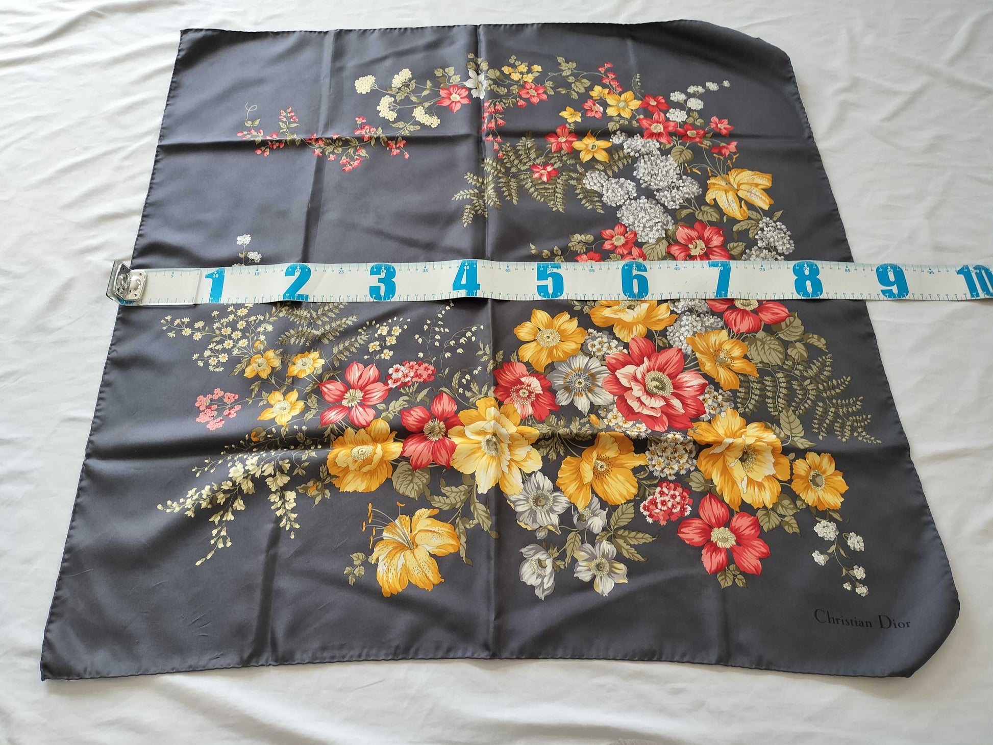 Dior floral scarf