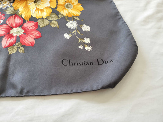 Dior floral scarf