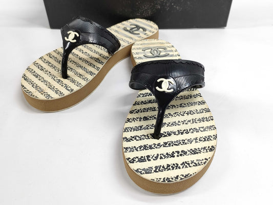 CHANEL Coco Mark Sandals