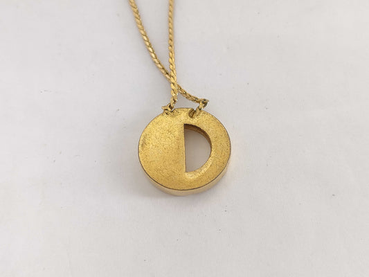 Dior GD Color Necklace Logo Rhinestone Necklace