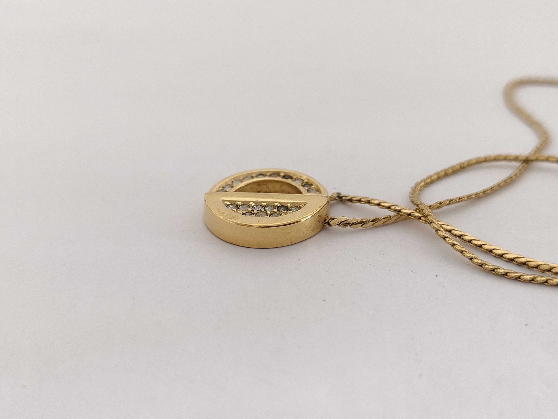 Dior GD Color Necklace Logo Rhinestone Necklace