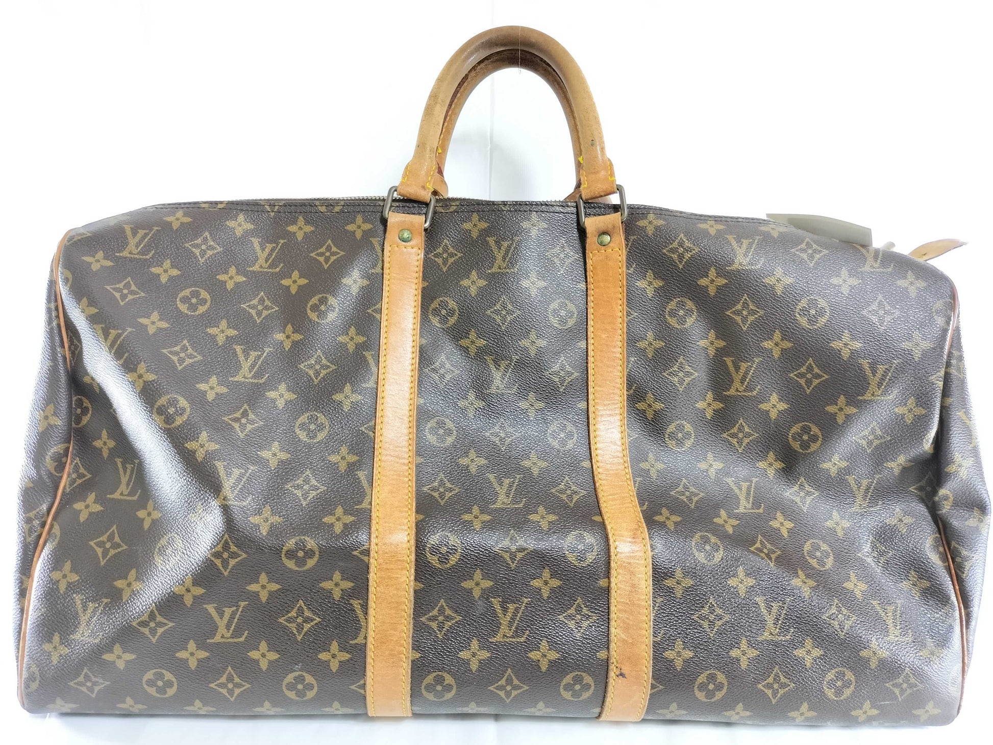 LOUIS VUITTON Monogram M41424 Keepall 55 Boston Bag 