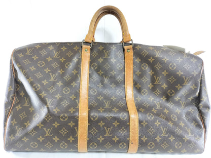 LOUIS VUITTON Monogram M41424 Keepall 55 Boston Bag 