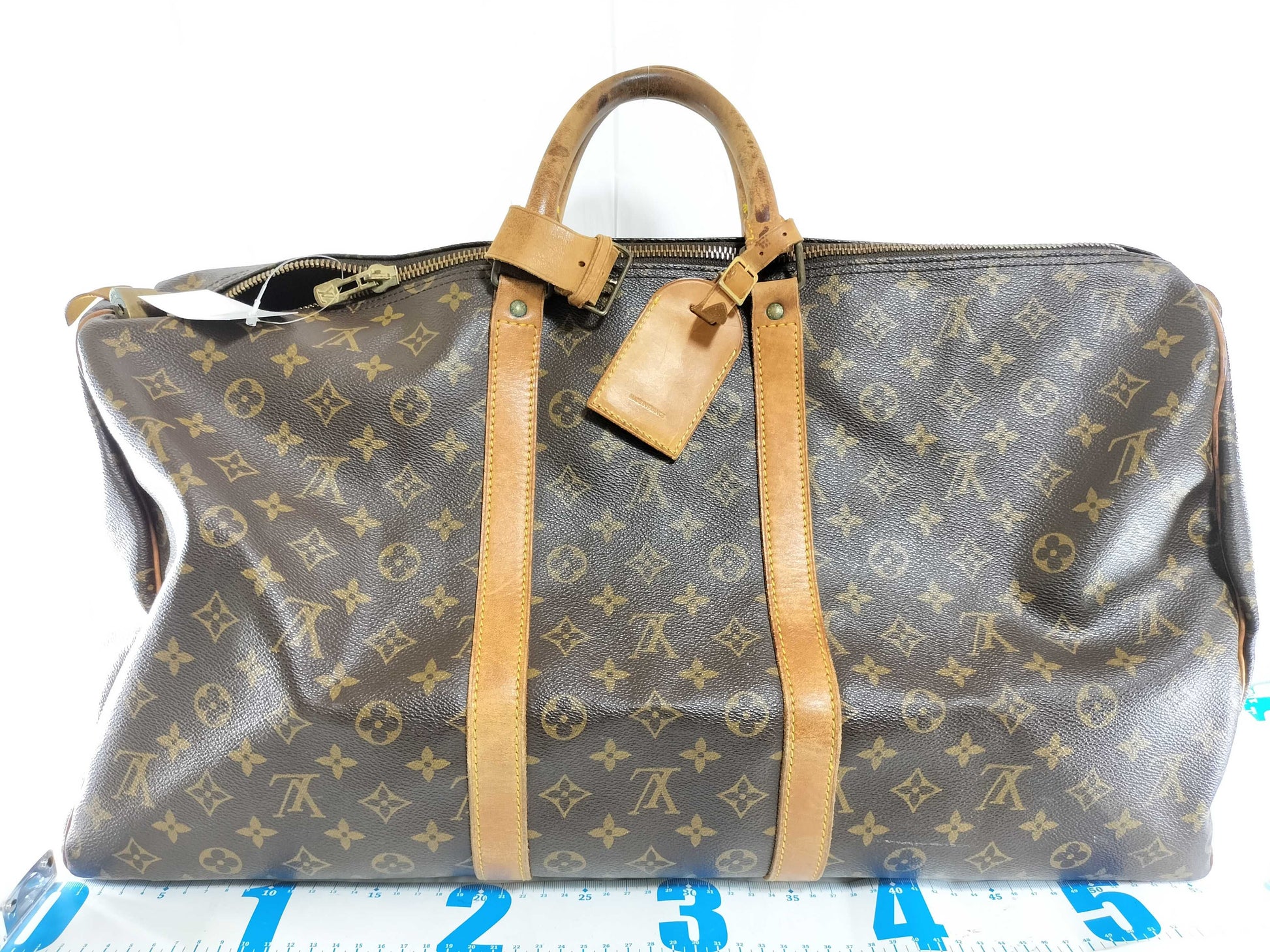 LOUIS VUITTON Monogram M41424 Keepall 55 Boston Bag 