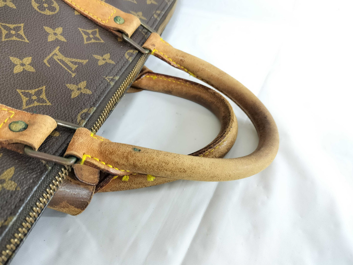 LOUIS VUITTON Monogram M41424 Keepall 55 Boston Bag 