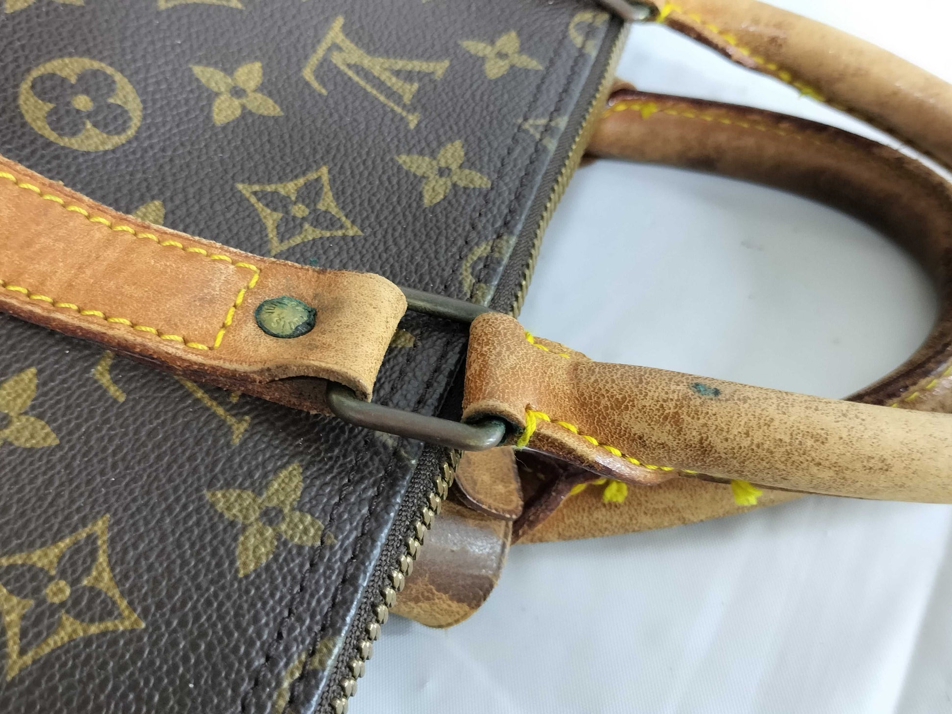 LOUIS VUITTON Monogram M41424 Keepall 55 Boston Bag 
