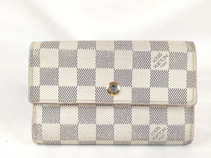 LOUIS VUITTON Damier Azur N63068 Portefeuille Alexandra Wallet