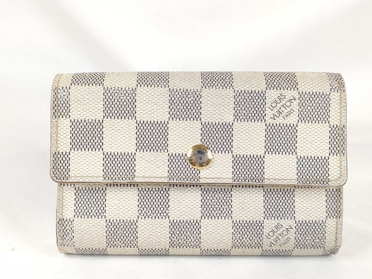LOUIS VUITTON Damier Azur N63068 Portefeuille Alexandra Wallet