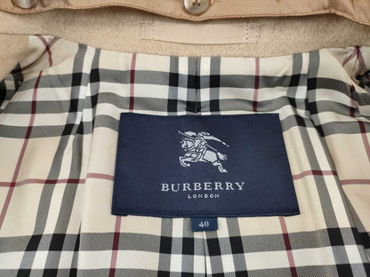 BURBERRY Angora and Wool Coat with Fur