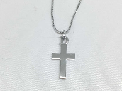 Dior Logo Cross Necklace Necklace