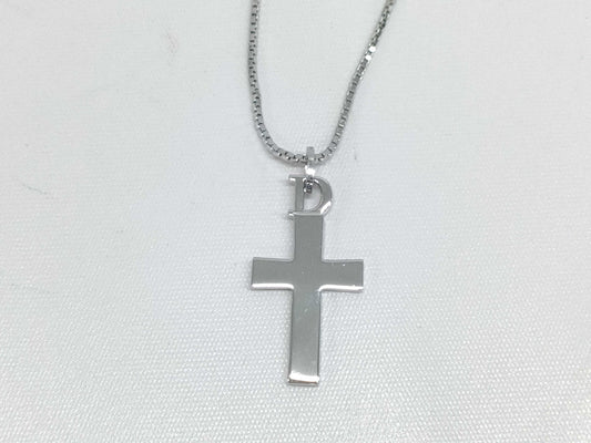Dior Logo Cross Necklace Necklace