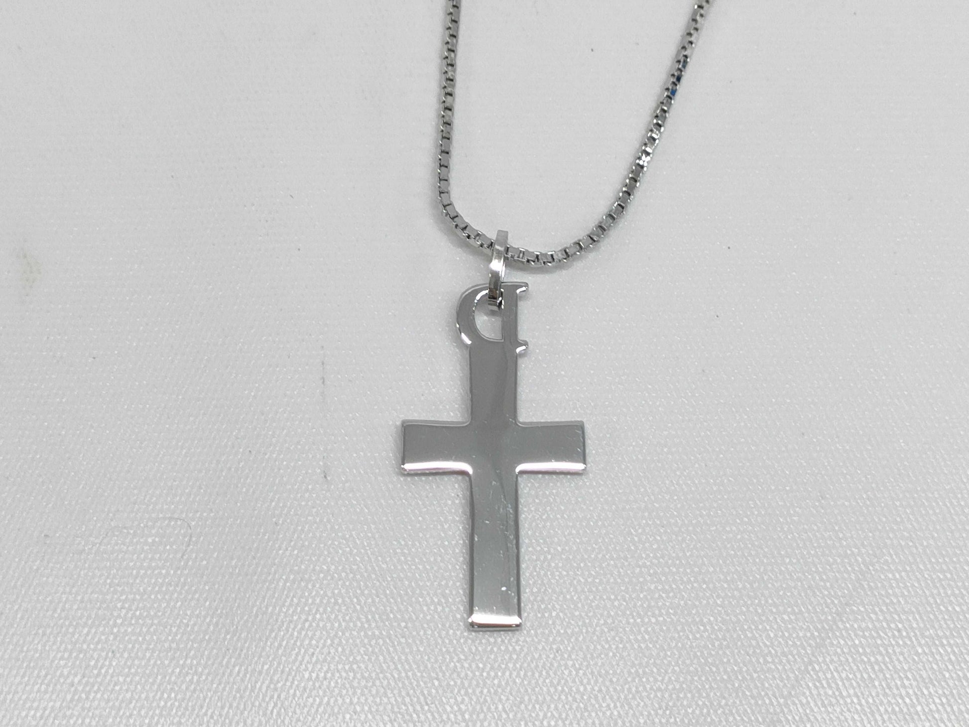 Dior Logo Cross Necklace Necklace