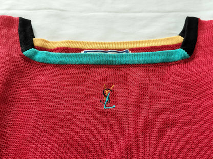 Yves Saint Laurent Red Knit Top Tops