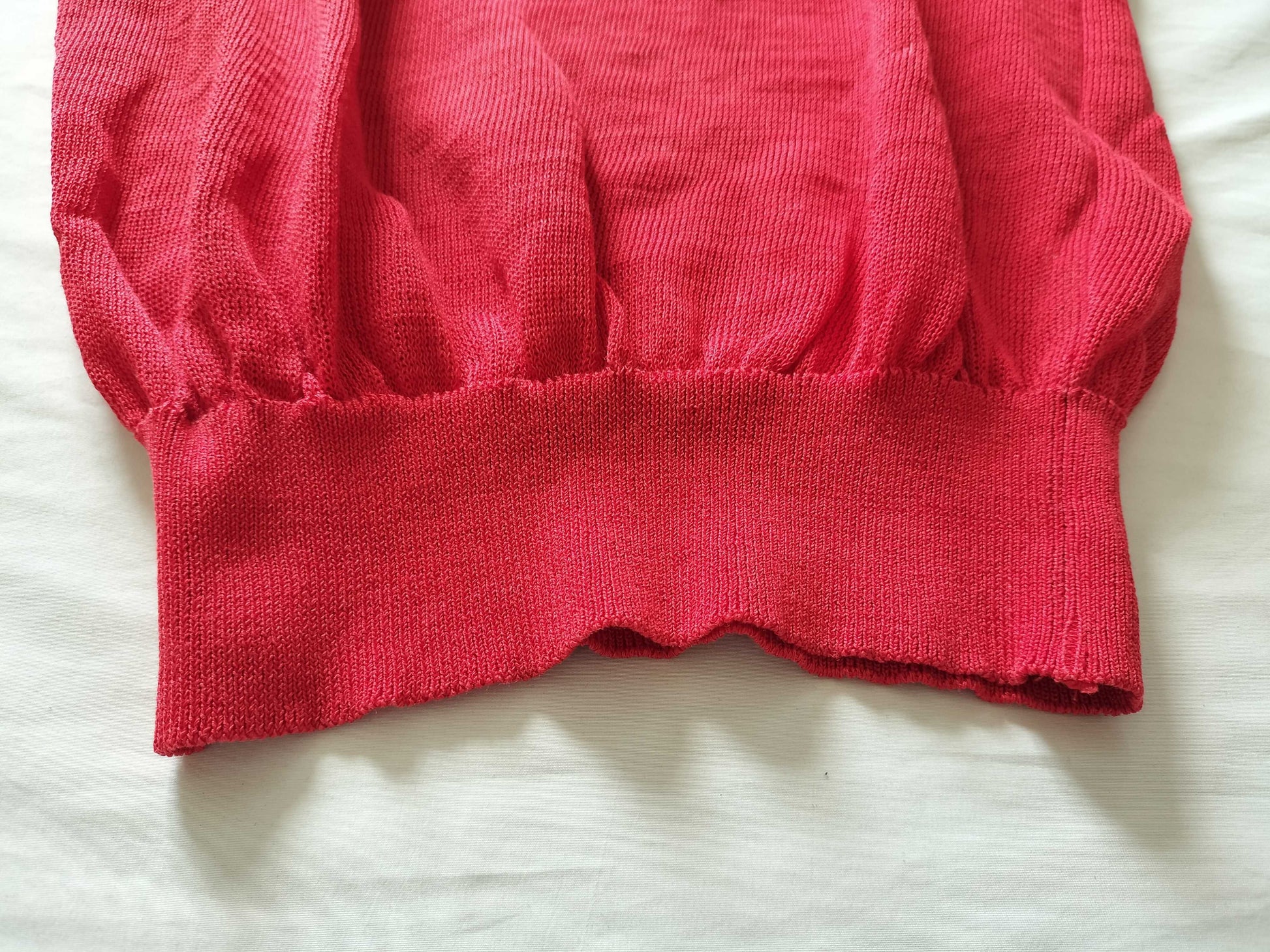 Yves Saint Laurent Red Knit Top Tops