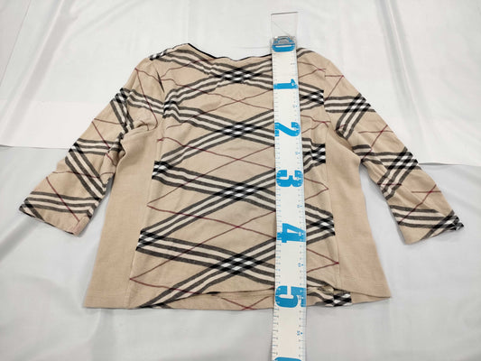 BURBERRY Check Sweater Top