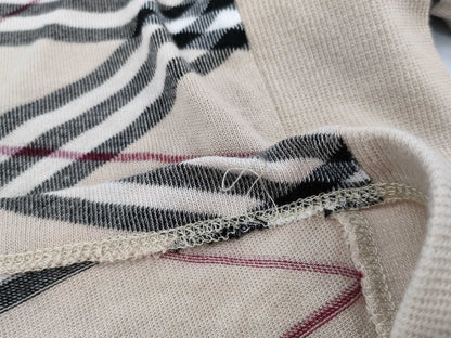 BURBERRY Check Sweater Top