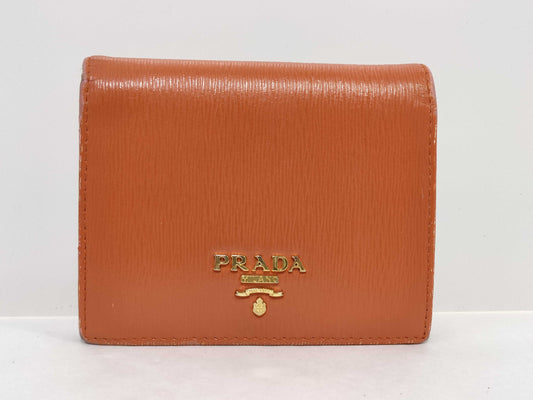 PRADA Bifold Wallet Orange Wallet