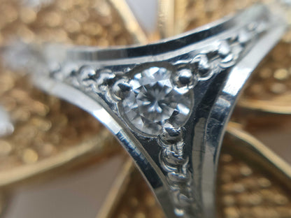 Lapis Lazuli Pearl Necklace, Diameter Approx. 5.0mm-5.4mm, Diamond, K18/Pt900/K14, 41.8g 