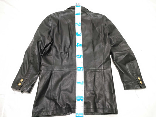 VERSACE V2 by VERSACE Leather Jacket with Gold Buttons