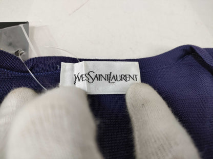 Yves Saint Laurent tagged short sleeve cardigan