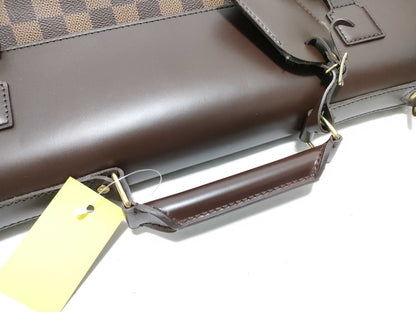 LOUIS VUITTON Damier PM Damier Ebene Boston Bag/with initial tag