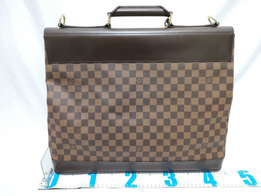 LOUIS VUITTON Damier PM Damier Ebene Boston Bag/with initial tag