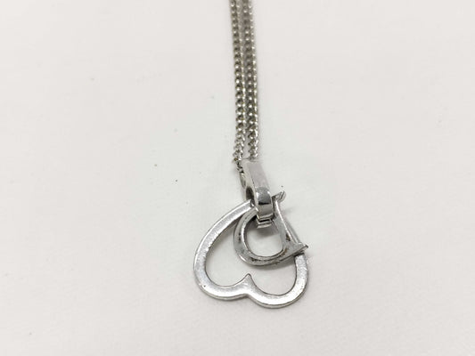 Dior Silver Heart Necklace