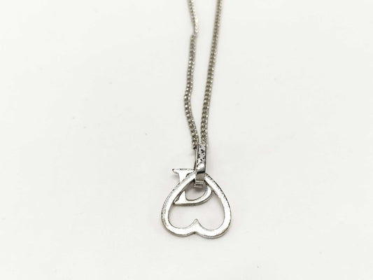 Dior Silver Heart Necklace