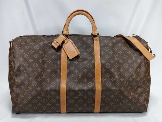 LOUIS VUITTON Monogram M41412 Keepall Bandouliere 60 Boston Bag