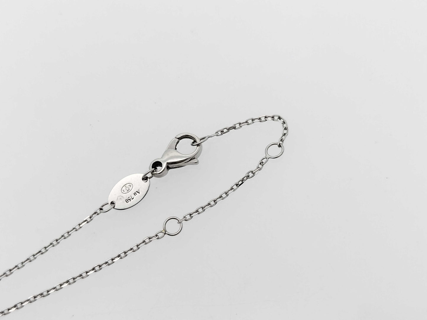 CHAUMET Lien Mother of Pearl 1PD White Gold Au750 3.3g Necklace 