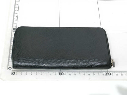 LOUIS VUITTON Taiga Zippy Wallet Vertical Black Wallet