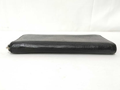 LOUIS VUITTON Taiga Zippy Wallet Vertical Black Wallet