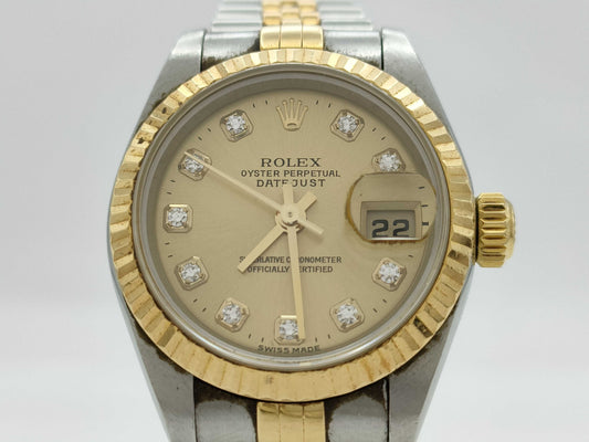 ROLEX 79173G P645088 Champagne Dial Women's Watch