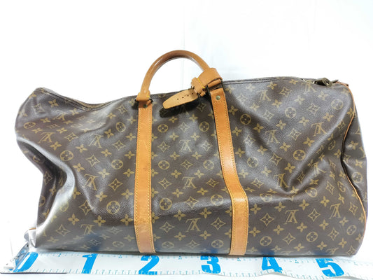 LOUIS VUITTON Monogram M41412 Keepall Bandouliere 60 Boston Bag