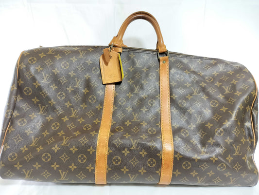 LOUIS VUITTON Monogram M41412 Keepall Bandouliere 60 Boston Bag