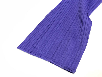 PLEATS PLEASE Issey Miyake clothing Pleats Please high-neck top, purple