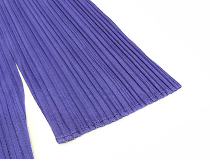 PLEATS PLEASE Issey Miyake clothing Pleats Please high-neck top, purple