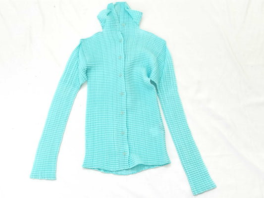 ISSEY MIYAKE Pleats Please Cardigan, Blue