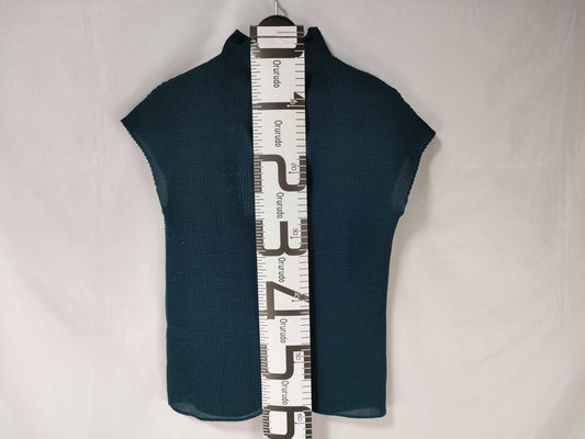 ISSEY MIYAKE Pleats Please High Neck Sleeveless Top