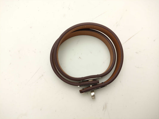 HERMES Mini Kelly Double Tour W Engraved Bracelet/Bangle