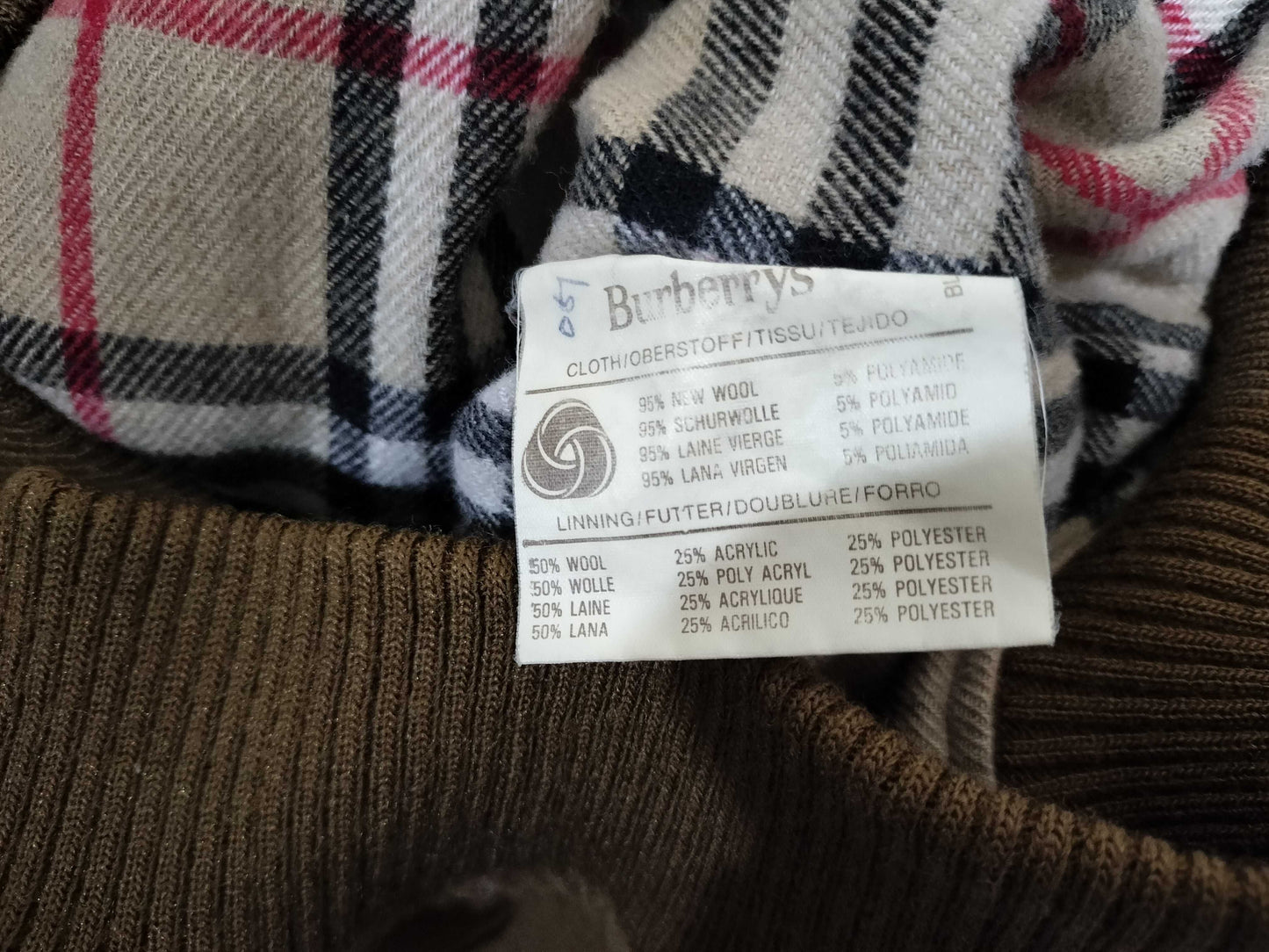 BURBERRY Men's Wool Blouson Jacket