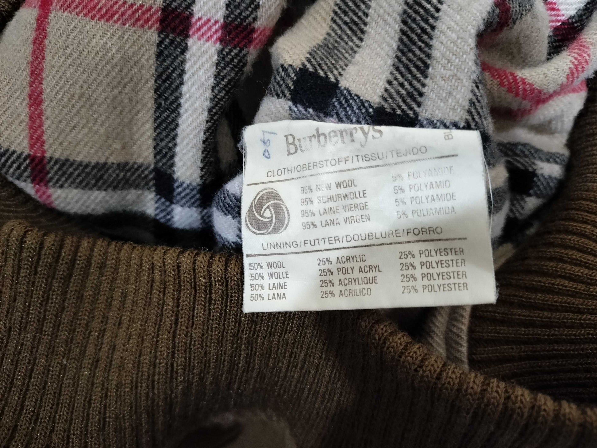 BURBERRY Men's Wool Blouson Jacket