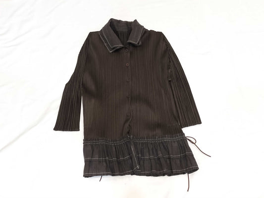 PLEATS PLEASE ruffle shirt