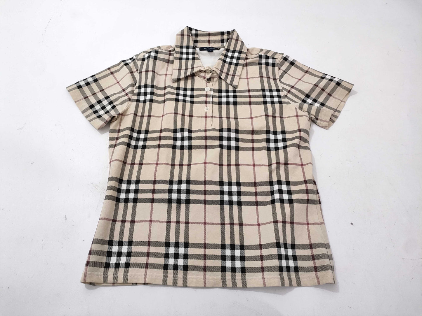 BURBERRY Nova Check Polo Shirt, Condition Considered, Tops